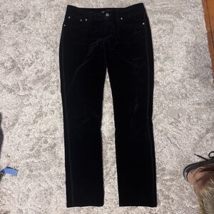 INC International Concepts Black Velvet Pants